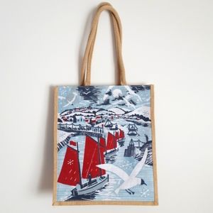 Reusable Jute Tote Shopper Bag
